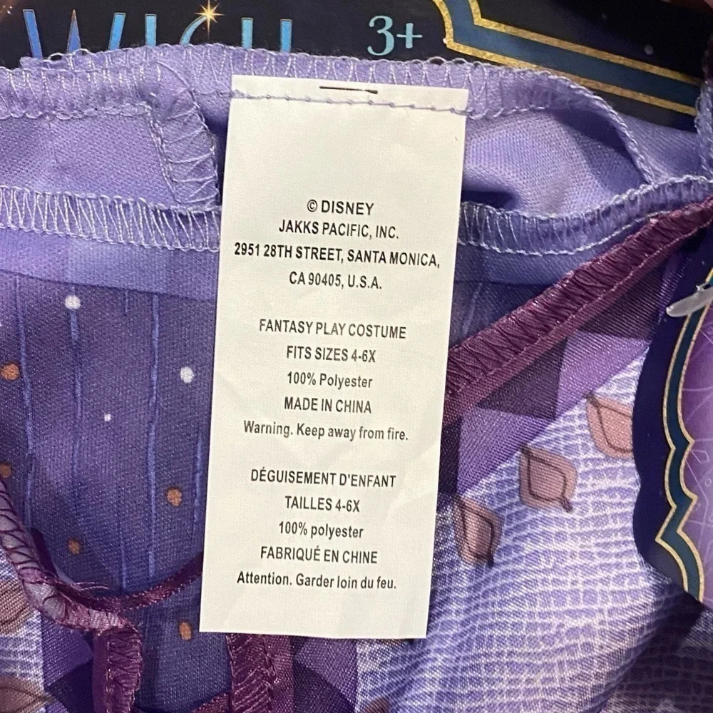 Disney Asha Wish Dress NEW Purple Sz 4-6X Princess Cruise Land World Parks